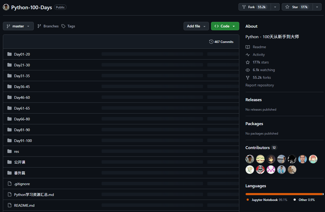 Github 100 Days Python